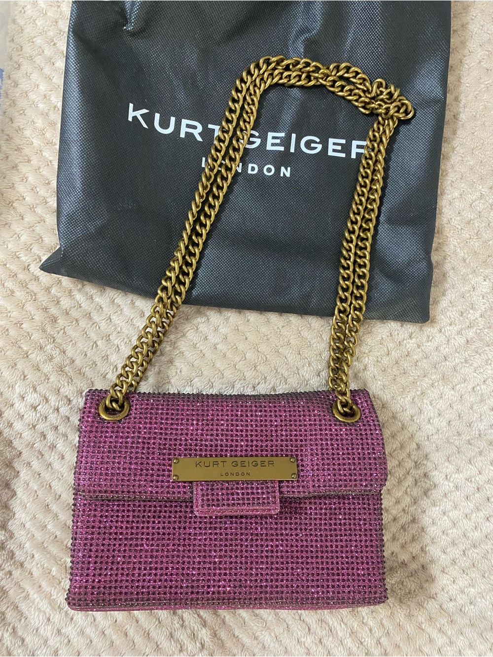 Kurt Geiger London Rhinestone Mini Brixton Shoulder Bag